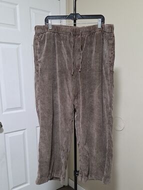 American Eagle Outfitters Brown Corduroy Drawstring Pants